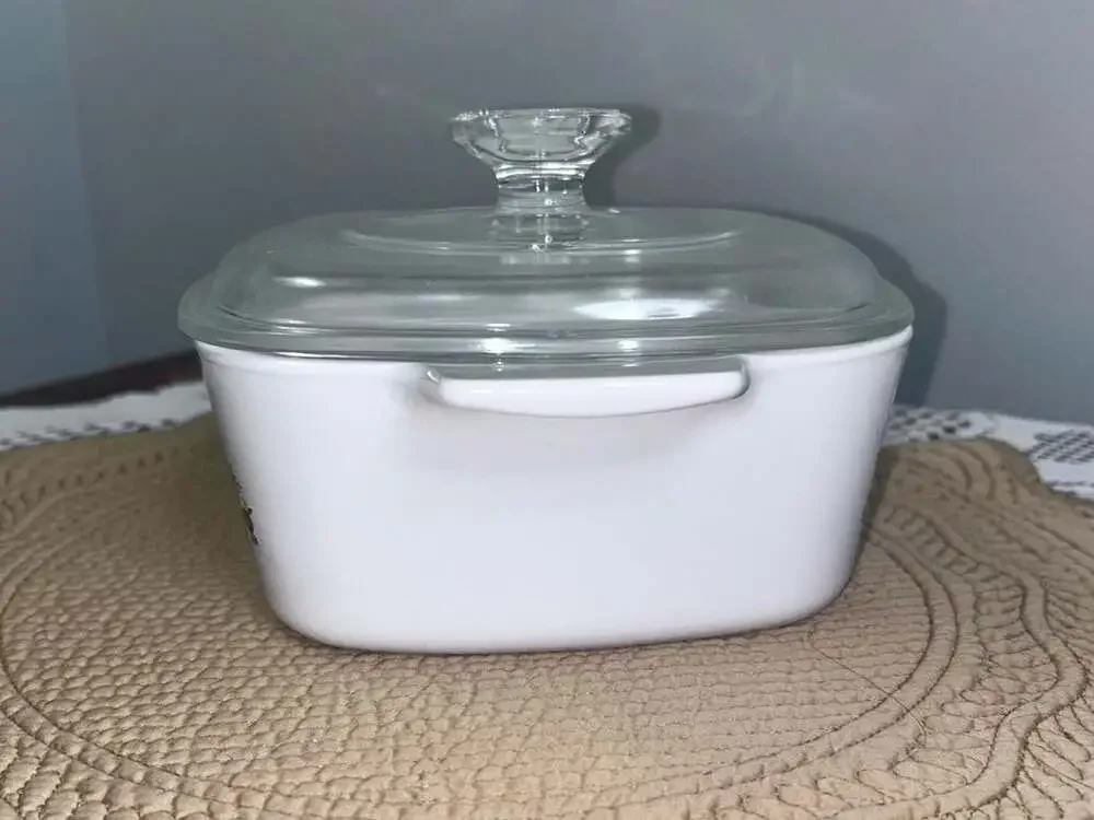 Vintage Corning Ware Le Persil La Sauge 1.5 Quart Casserole Dish Pyrex Lid